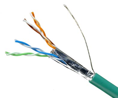 DataMax Patch Mini 6a – 28 AWG, 4 pair, shielded, PVC, Green