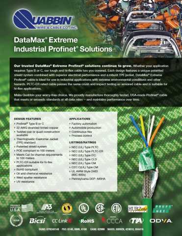 DataMax® Industrial Profinet Solutions
