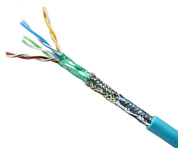 DataMax Extreme Ethernet Cat 5e, Hi Flex, AWM 2463 – 24 AWG, 4 pair, shielded, TPE, Green