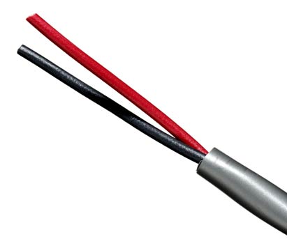 Quabbin Multiconductor PLTC, AWM 2464 – 18 AWG, 2 conductor, unshielded, PVC, Chrome Gray